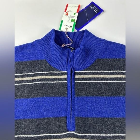 ALDANI Men’s Sweater Size S Made in‎ Italy 80% Lambswool 20% Nylon - Picture 6 of 12